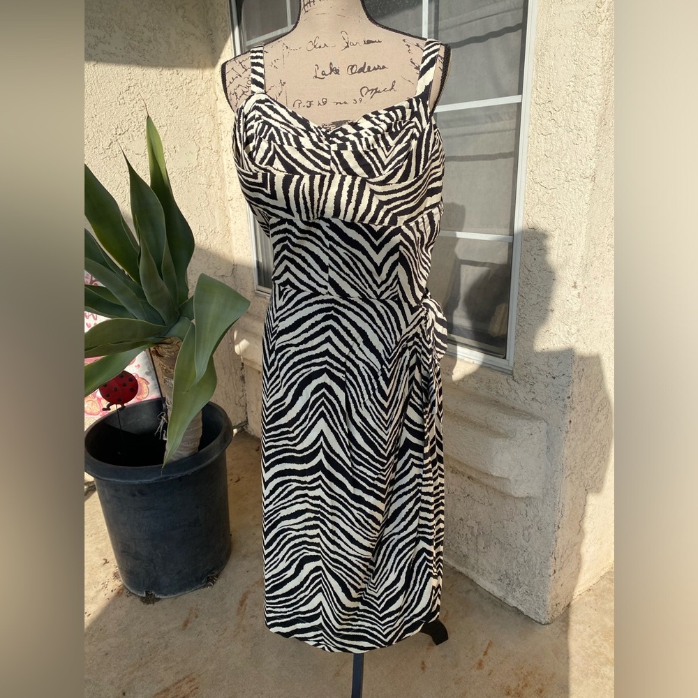 Trashy Diva Black and White zebra sarong Dress